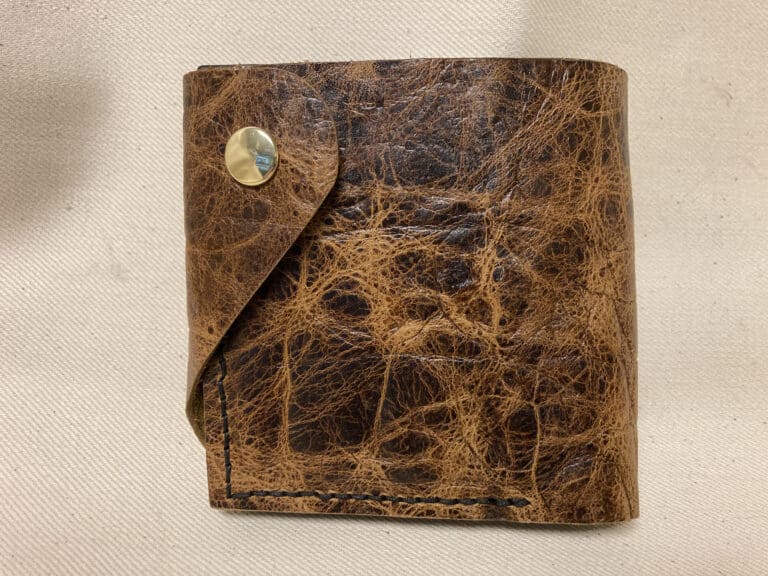 image showing front view of square wallet