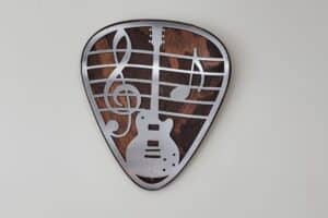 Guitar pick music note beamish