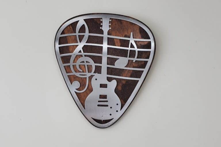 Guitar pick music note beamish