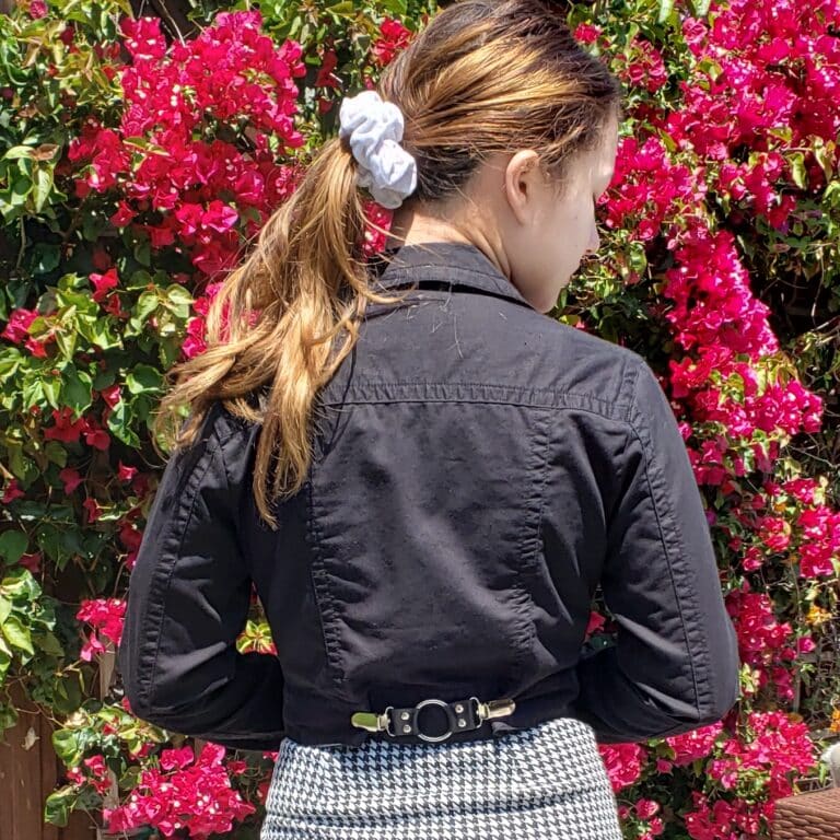 twojills silver oring clip denim jacket