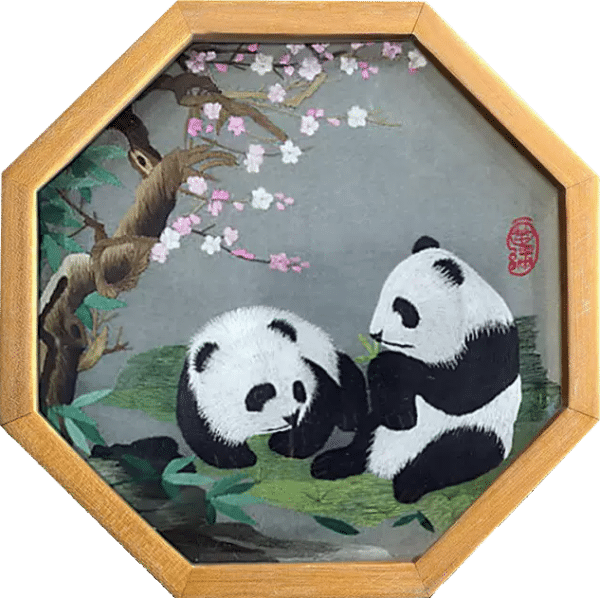 The panda embroidery