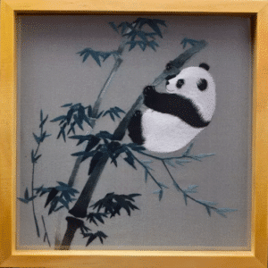 The panda embroidery