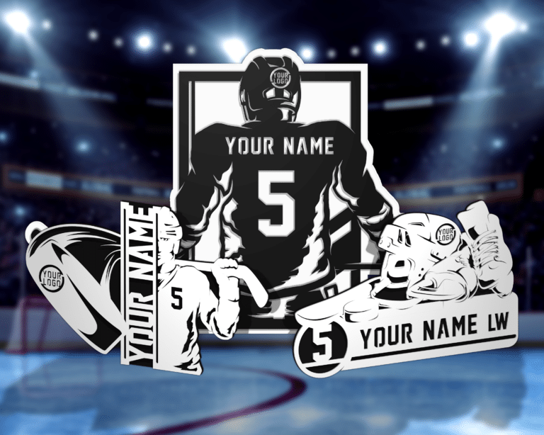 Personalized hockey plaques/signs
