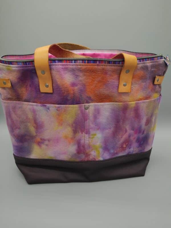 Purple Canvas Bag My Community Made