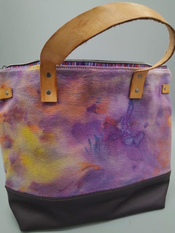 Purple Canvas Bag My Community Made
