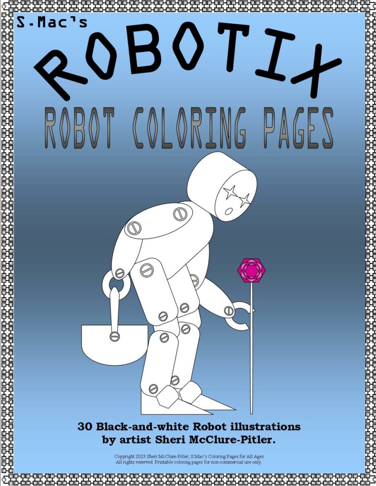 Cover for S.Mac's Robot Coloring Book