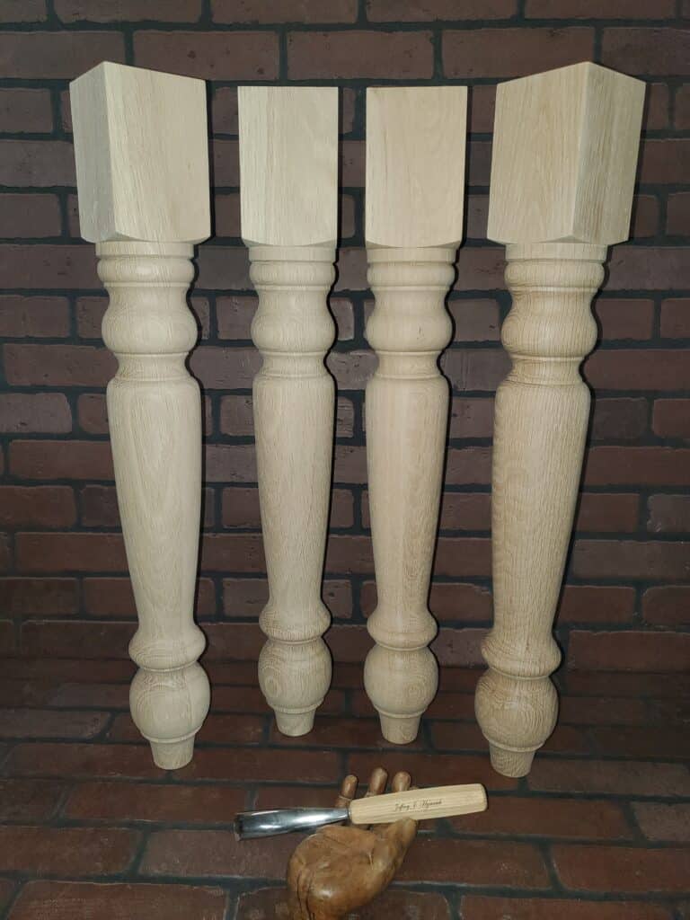 white oak 4 x 29" table legs unfinished My Community Made