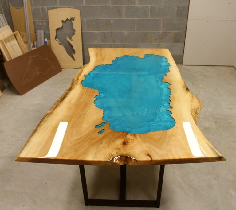 Lake Tahoe epoxy table