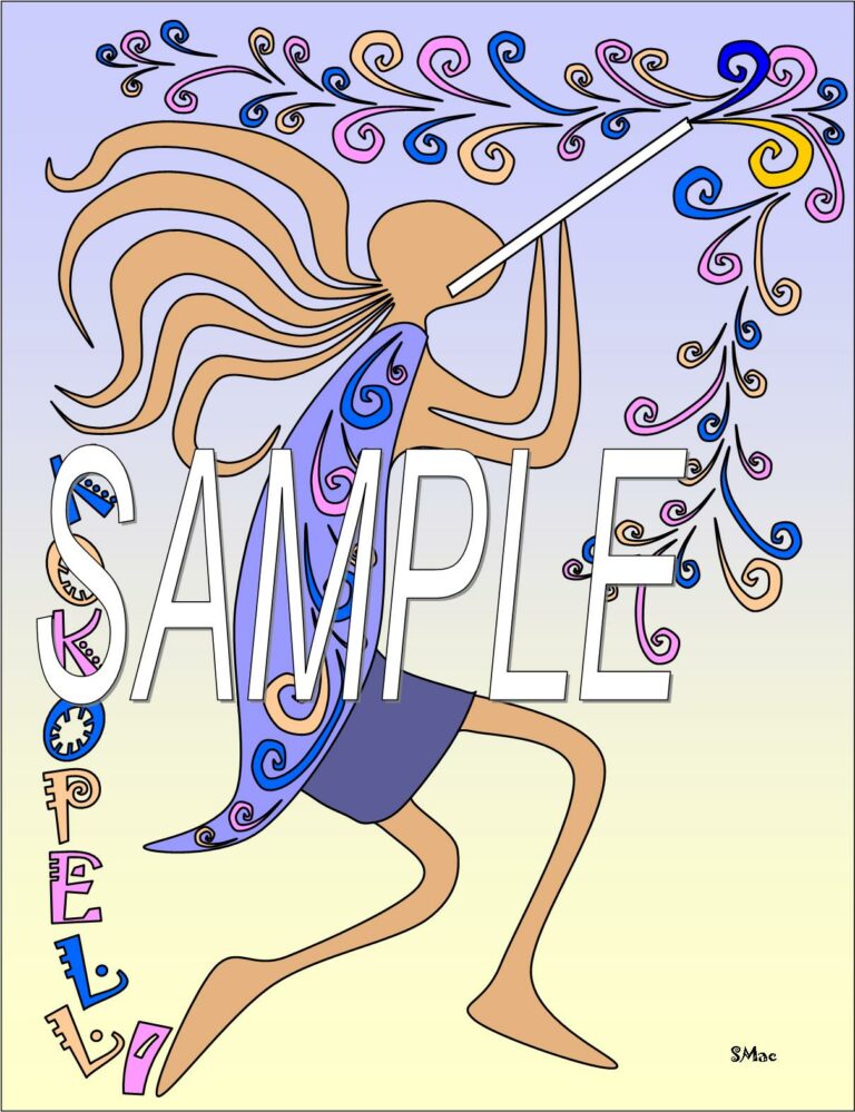 KOKOPELLI IN COLOR SAMPLE