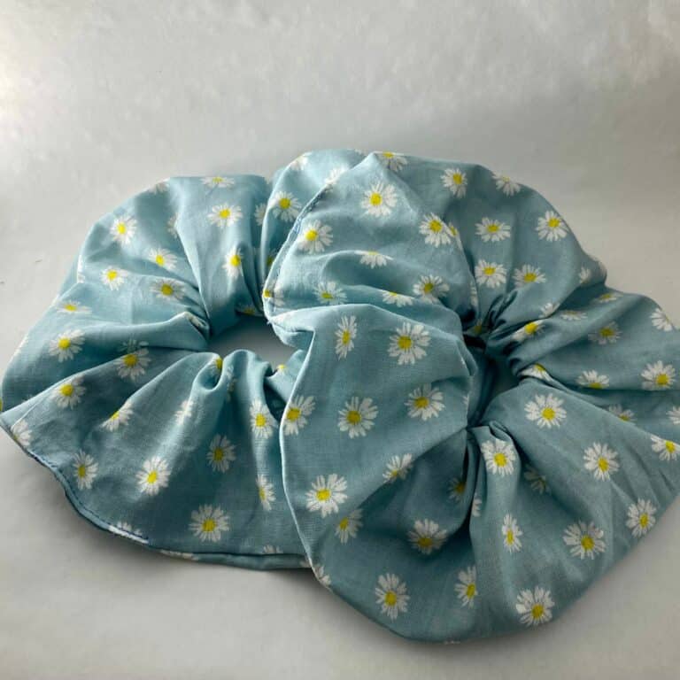 Photo of Blue Daisy Hair Scrunchie