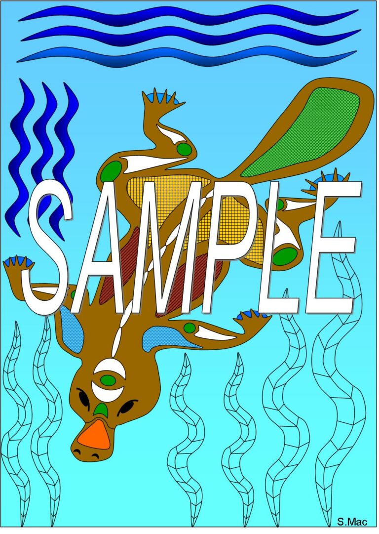 XRAY PLATYPUS IN COLOR SAMPLE