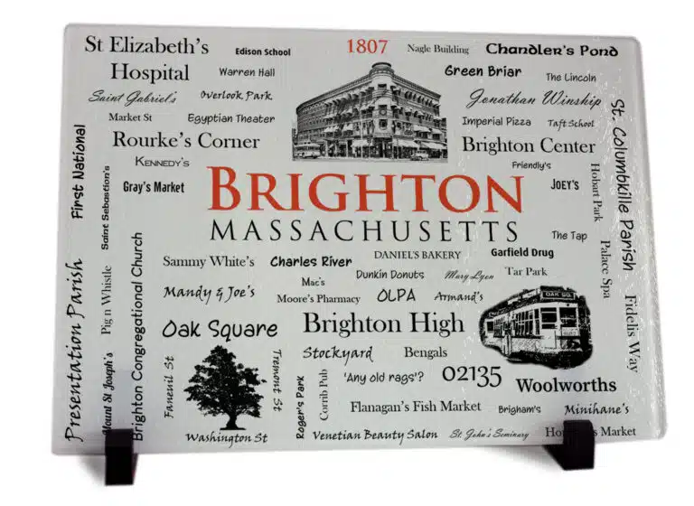 Brighton MA Word Art Cutting Display Board