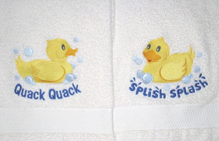 ducks quack splash on cream etsy