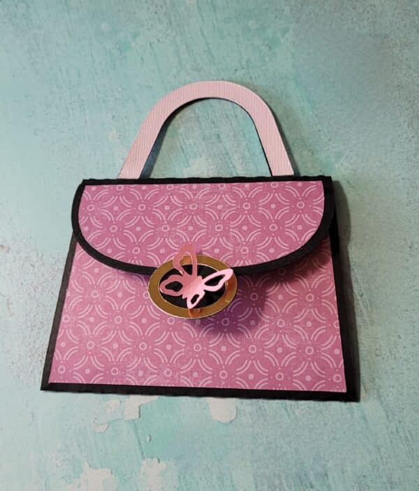 Purple - Handcrafted Printed Card Holder with Slips 37 main image 1