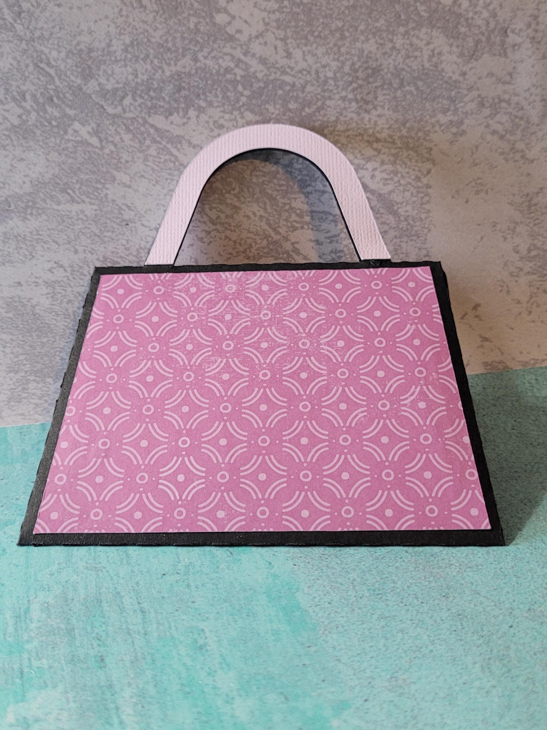Purple - Handcrafted Printed Card Holder with Slips 37