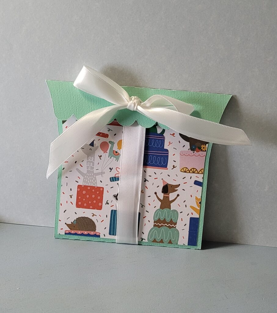 Purple - Handcrafted Printed Card Holder with Slips 28