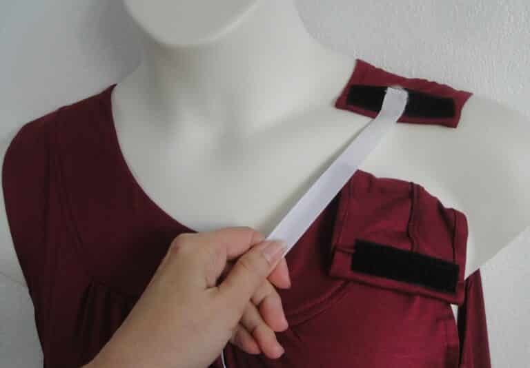 Burgundy Adaptive Nightgown ribbon
