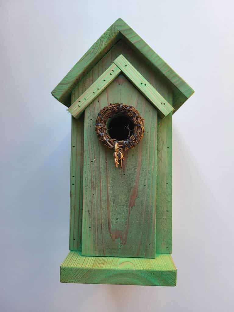 Cedar Green Rustic Birdhouse