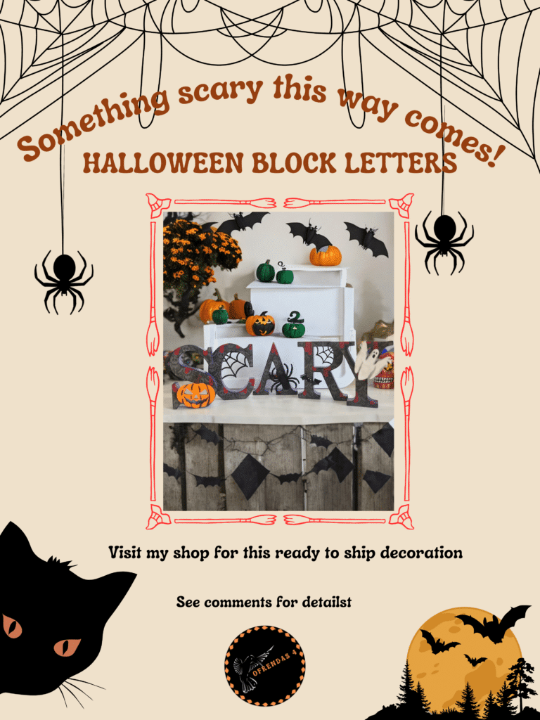 scary block letters