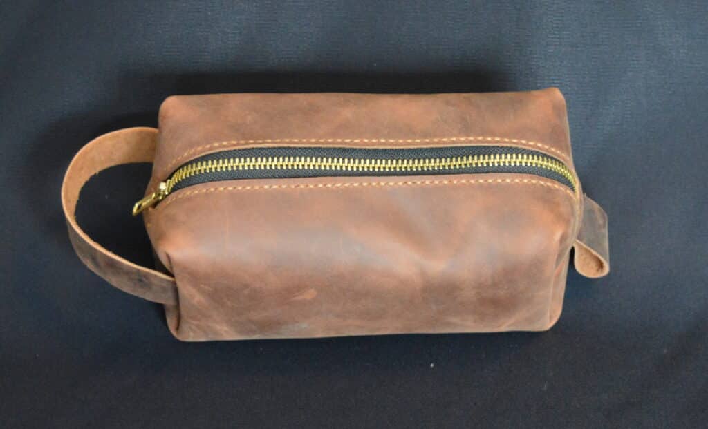 Custom Leather Dopp Bag My Community Made