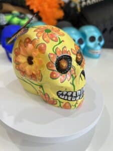 calaca yellow, orange, green