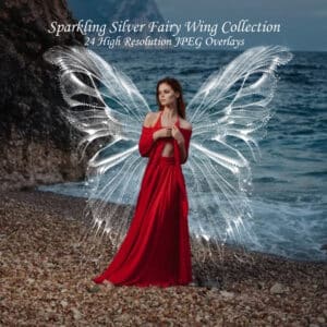 fairy wing overlay on model