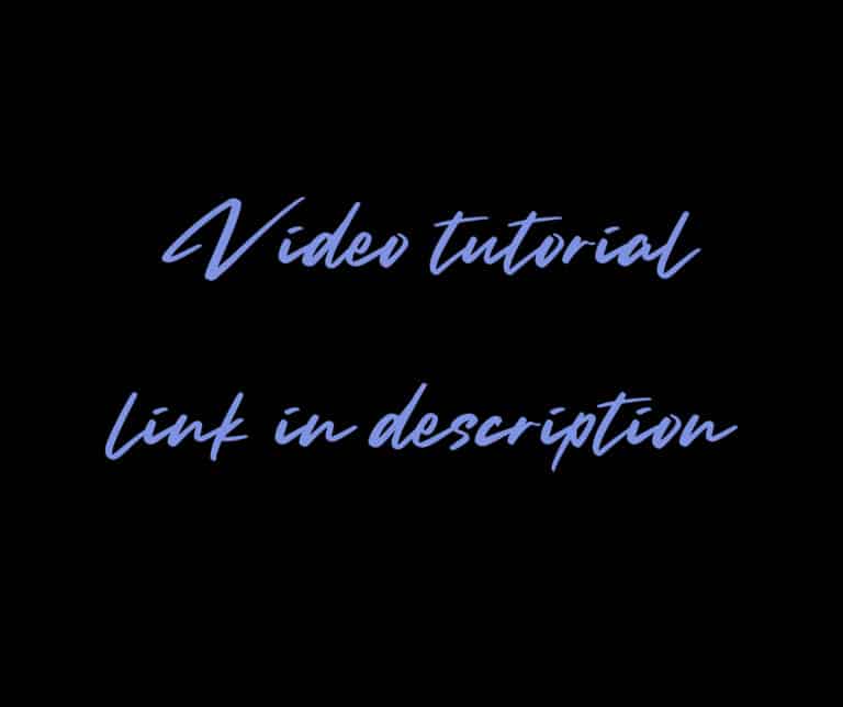 video link in description