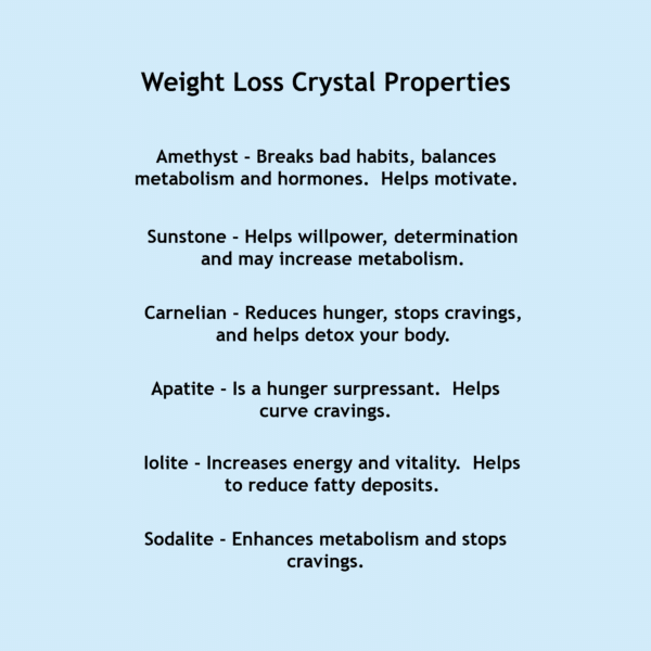 Weight Loss Crystal Properties pic 9