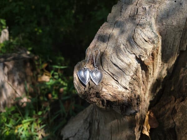 Sterling Silver Leaf Earrings