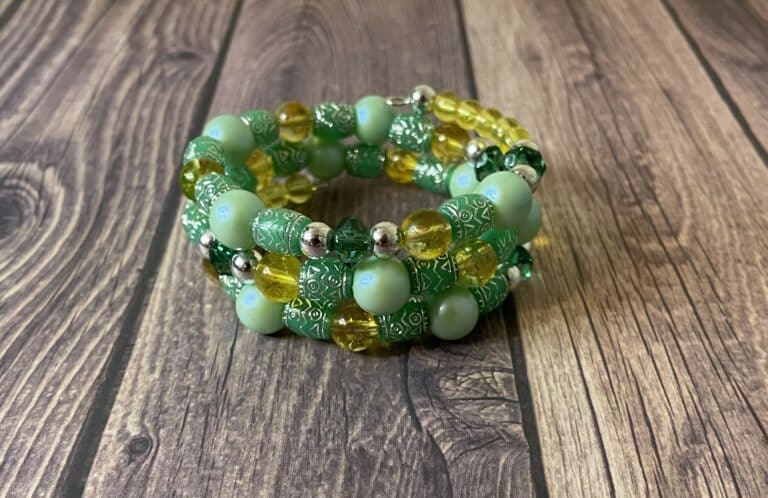 GrnGldMemBracelet