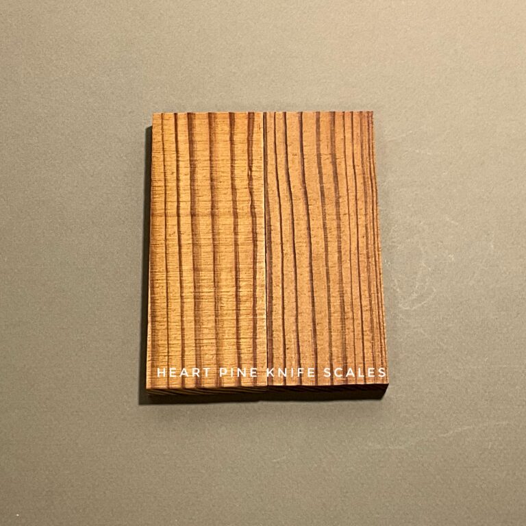 Heart Pine Knife Scales