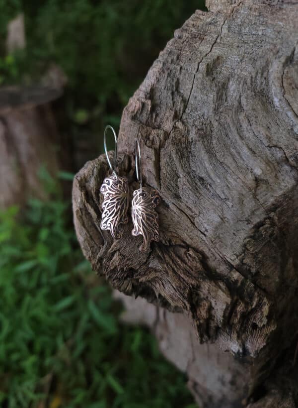Copper Fairy Wing Earrings