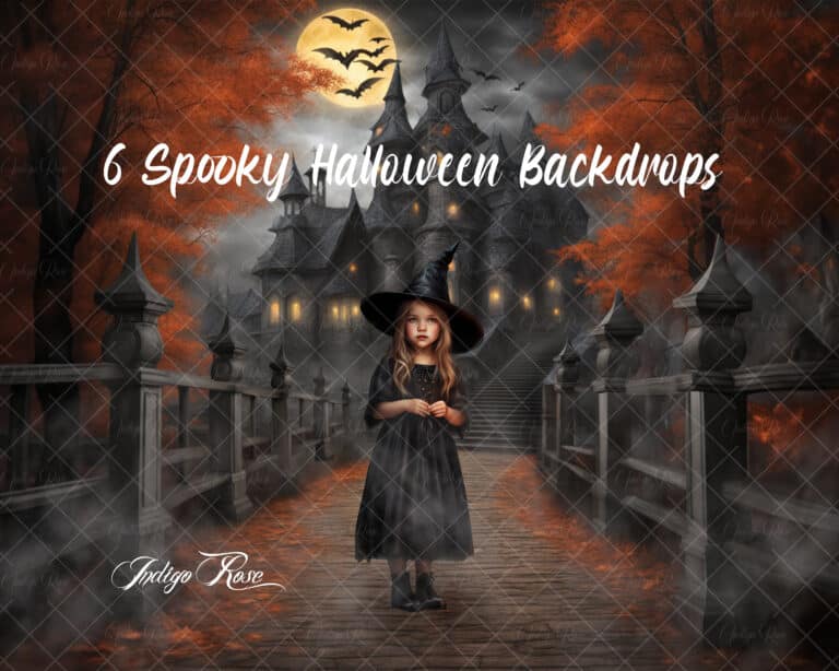 Spooky Halloween digital badkground