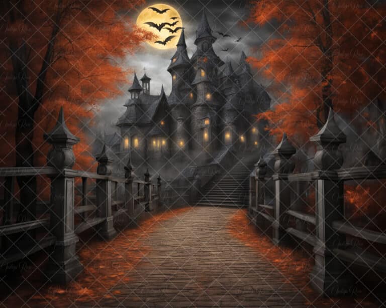 Spooky Halloween digital background