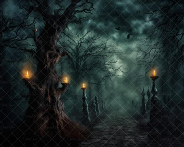 Spooky Halloween digital background