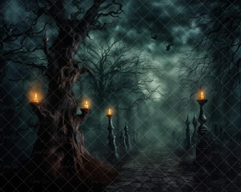 Spooky Halloween digital background