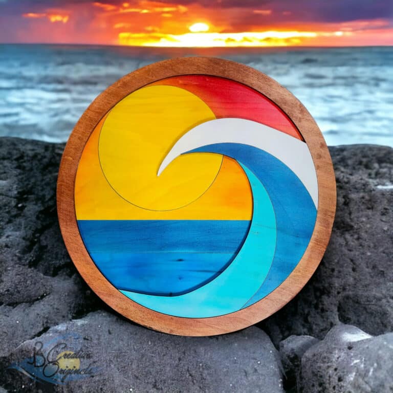 Sunset Circle Beach Decor