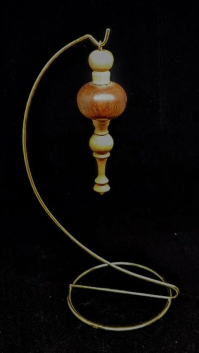 Handturned ornament in Walnut and Beech