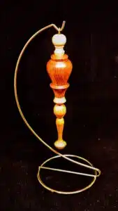 Handturned ornament in Walnut and Beech