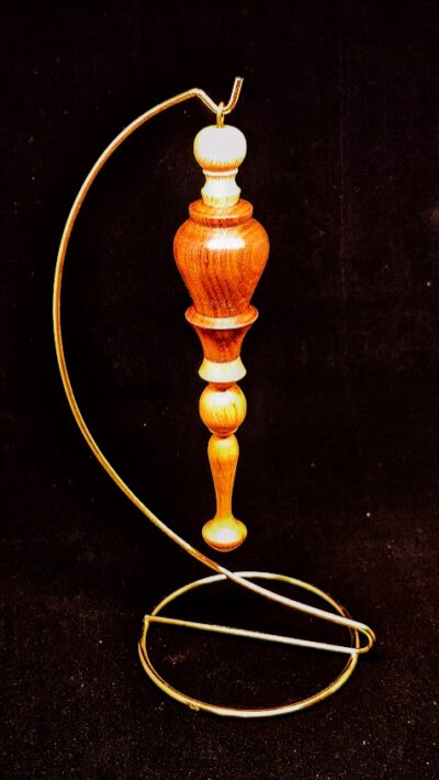 Handturned ornament in Walnut and Beech