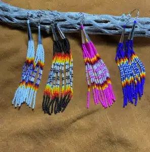 Native American Inspired Fringe Earrings All 4.522 1