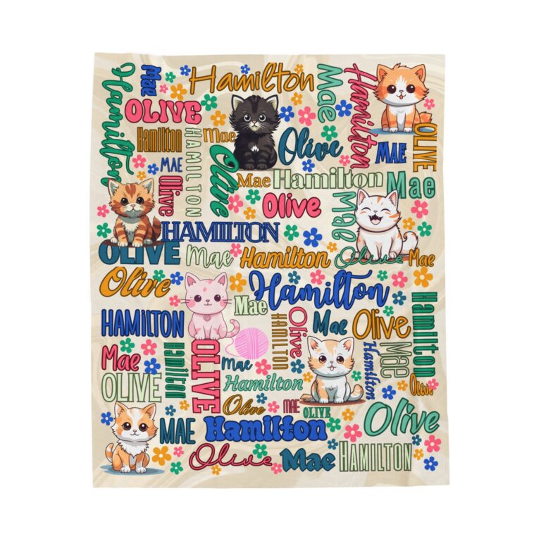 Kitten Velveteen blanket