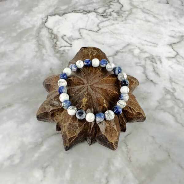 sodalite howlite bracelet B4