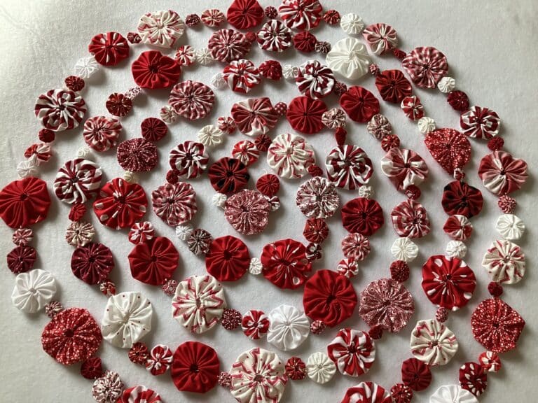 yoyo garland peppermint mix size new