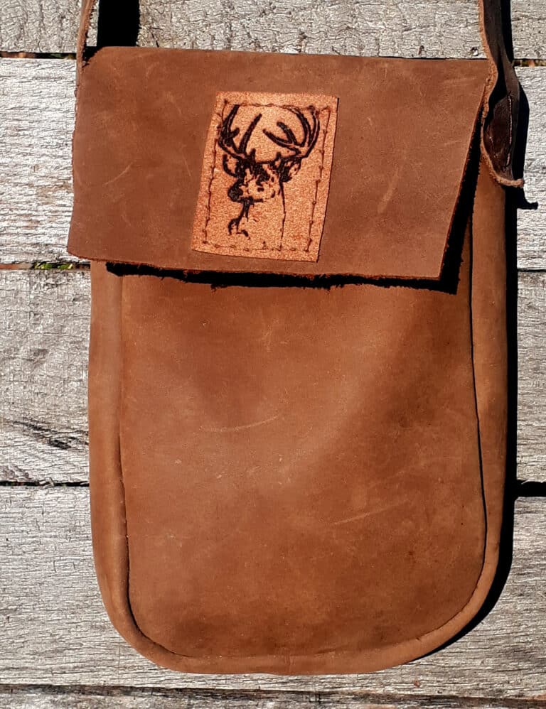 Front View Leather Possibles Bag