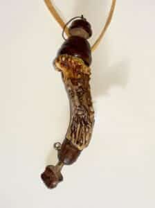 Deer Antler Priming Flask for Flintlocks