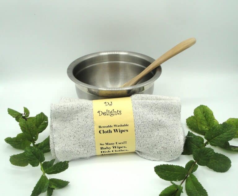 Black white heather French terry wipes
