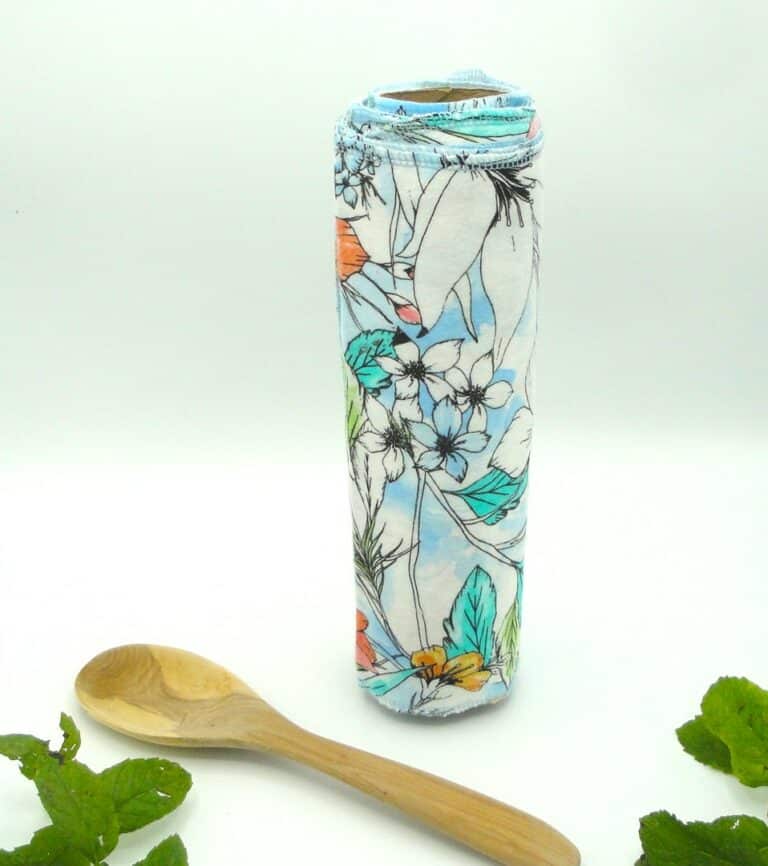 Blue Tropical Cloth Towel Roll