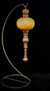 handmade wooden ornament in Mahogany and Walnut