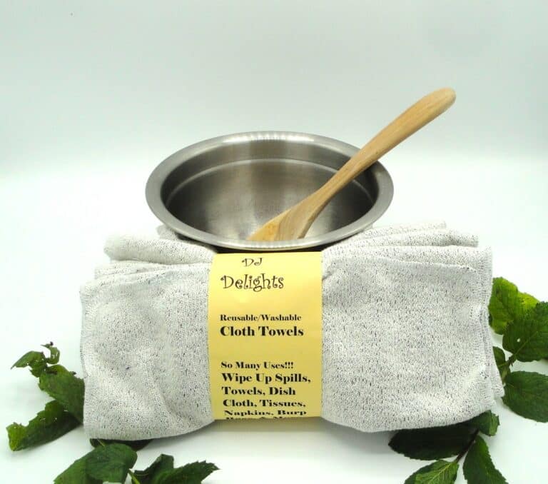 White/Black Heather French terry cloth towels